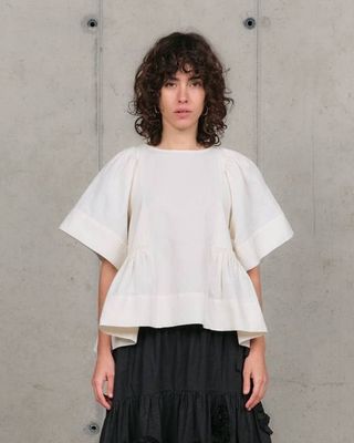 Ramson Top - Ecru Handloom