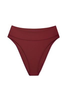 High Kick Brief in Garnet