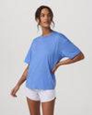 Energy Tee Long | Women's Riviera Blue Heather Tee Shirt | Vuori