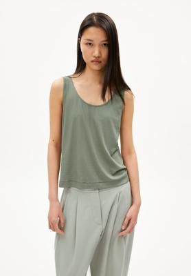 Tops MINAAMI in grey green by ARMEDANGELS