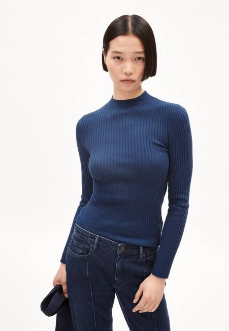 ALAANIA KNIT SWEATER | faded indigo