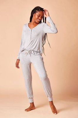 Henley Top + Harem Pant