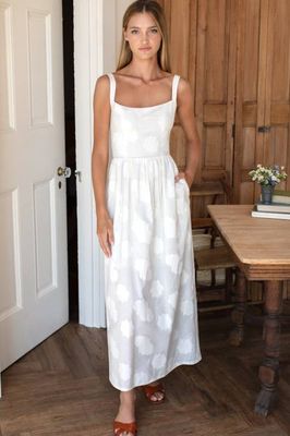 Jour Maxi Dress - Ivory Jacquard