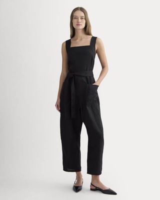 The Utility Coverall in Linen | Black
