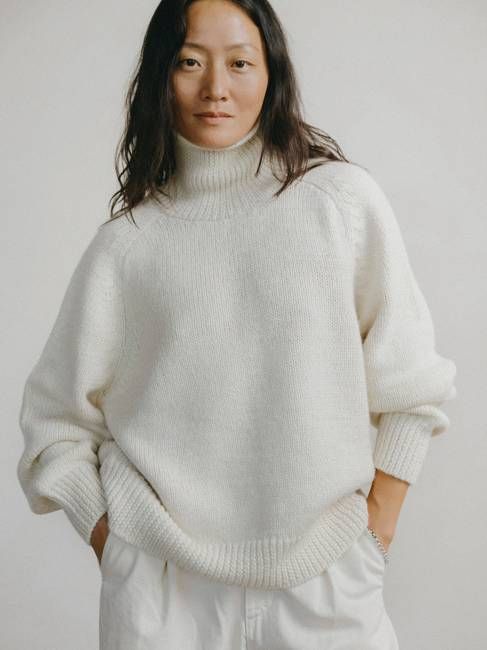 Rue Turtleneck, Alpaca Wool, Cream
