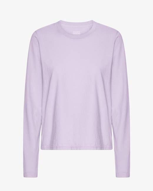 Women Organic LS T-Shirt - Soft Lavender