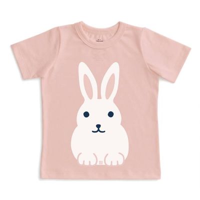 Short-Sleeve GRAPHIC Tee - Bunny Pink