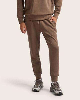Bamboo CloudKnit Men's Cuffed Sweat Pants - Oyster