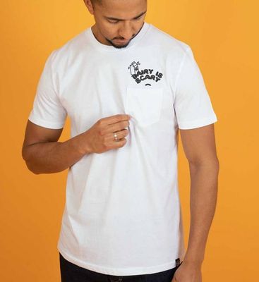 Dairy Is Scary Pocket Tee - White T-Shirt
