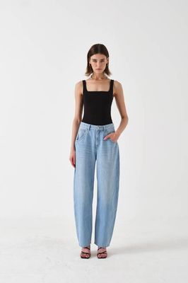 Bo Barrel Leg Jean in Sunbleached