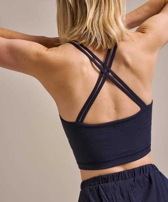 Ultimate Balm Cross Back Crop Top