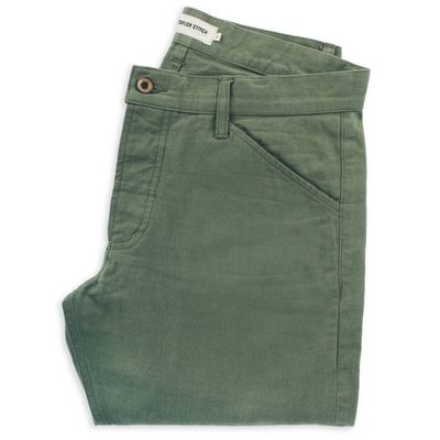 The Camp Pant in Olive Drab Selvage