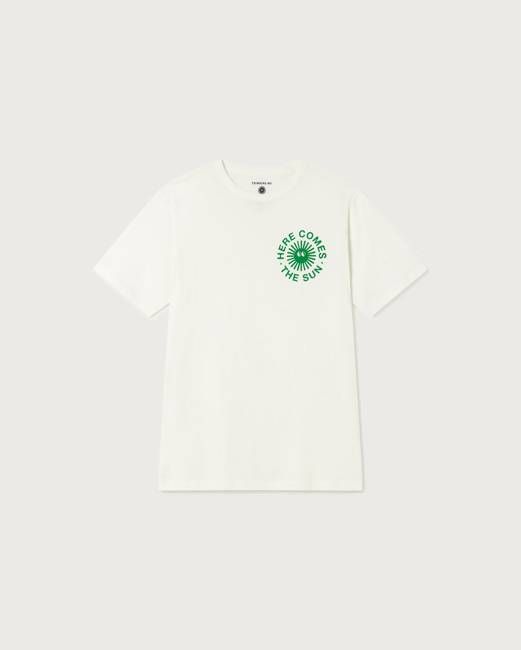 White happy sun t-shirt