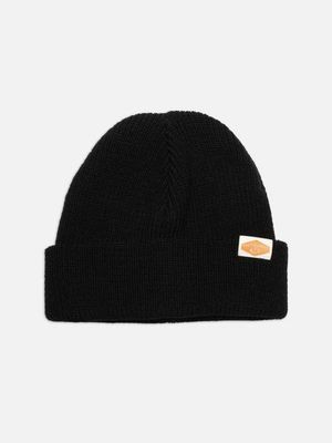 Cotton Beanie Ribbed Black organic cotton | Nudie Jeans