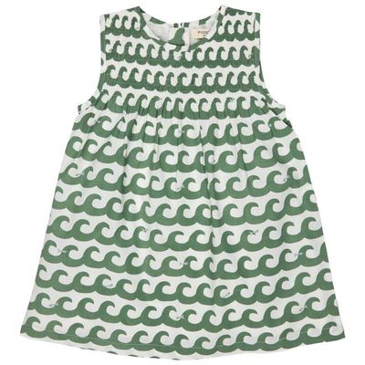 Sleeveless Smock Dress - Waves