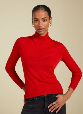 Augustina Semi Sheer Wool Blend Top