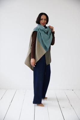 NEW! Cotton Cape Equal Teal