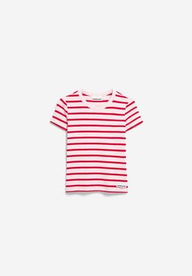 KARDAA STRIPES T-SHIRT | pink mist-mars red