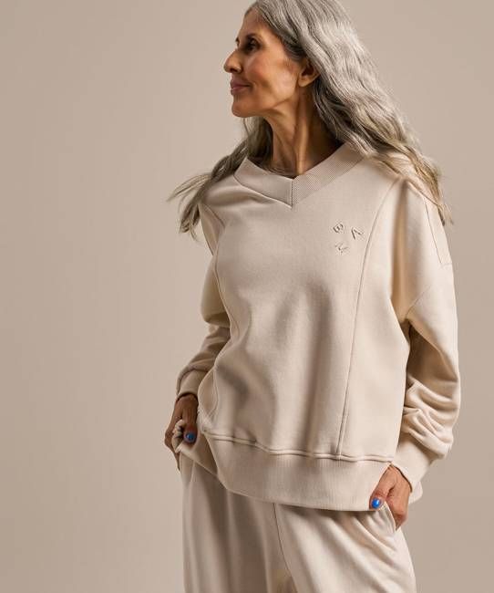 Athletic V Neck Sweatshirt