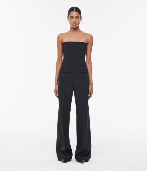 Double Face Architectural Bustier - Resale | Black