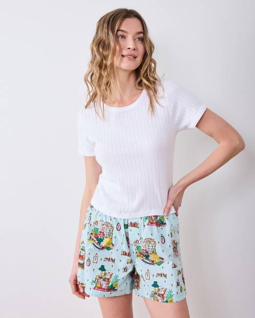 Reading Nook - Boyfriend Boxer - Blue Burrow