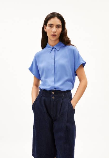 LARISAANA LS BLOUSE| blue bloom