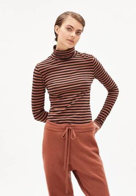 MALENAA STRIPES| Kupfer glanz-schwarz