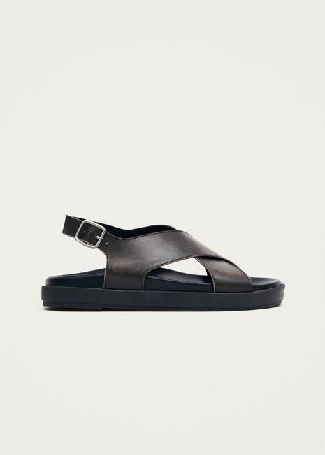 Nico Vintage Effect Brown Leather Sandals