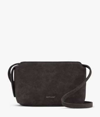 RAVEN Vegan Crossbody Bag - Suede