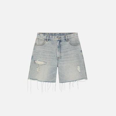 CB Distressed Cut Denim Shorts