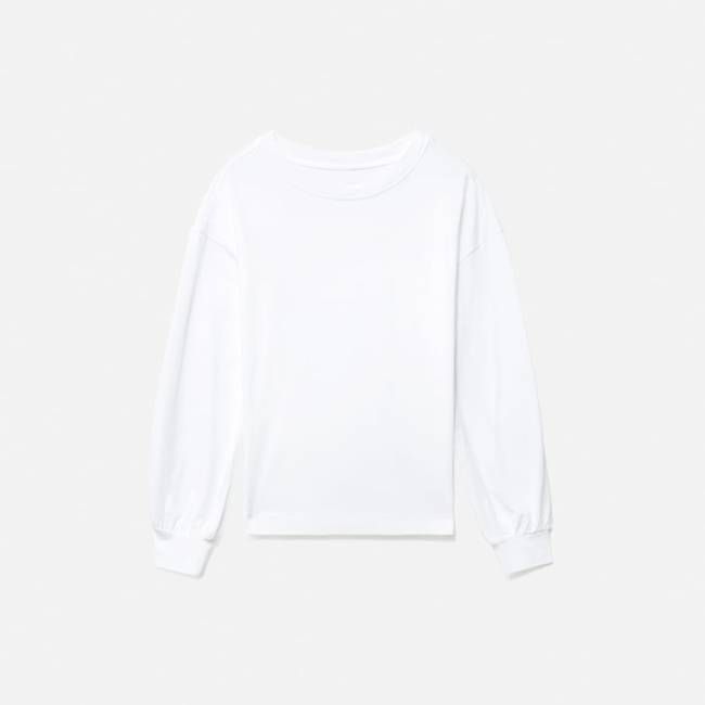 The Organic Cotton Long-Sleeve Tee | White