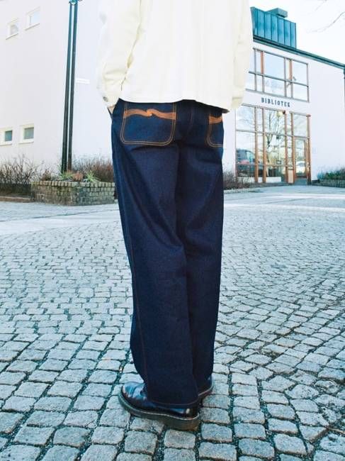 Tuff Tony Worker Pants Painter Denim high waist | Nudie Jeans