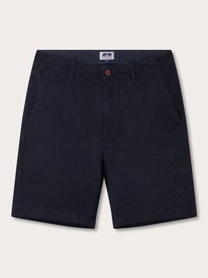 Men's Navy Blue Harvey Cotton Shorts