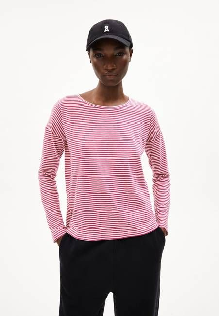 XIANAA STRIPES LONGSLEEVE | crushed berry-oatmilk