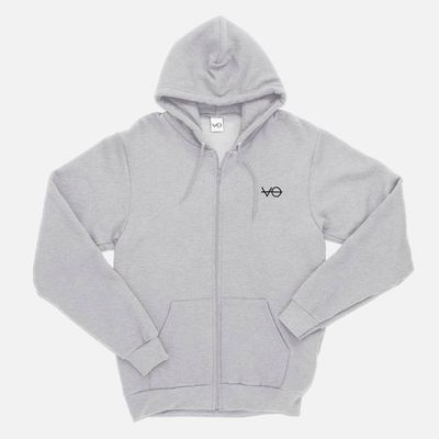 VO Embroidered Zip Up Hoodie (Unisex)