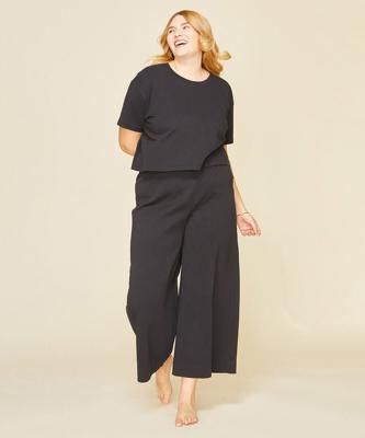 Organic Cotton Wide-Leg Pant