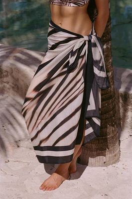 Samara Sarong - Shell Stripe Cotton Cupro