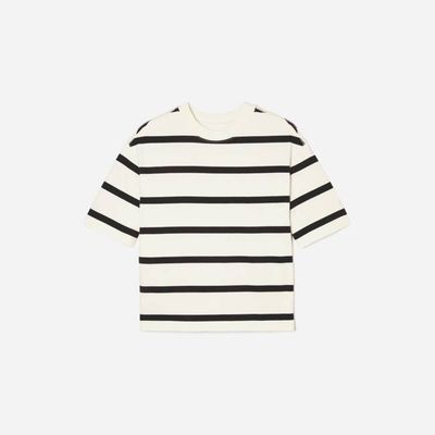 The Premium Weight Relaxed Tee | Black / Canvas