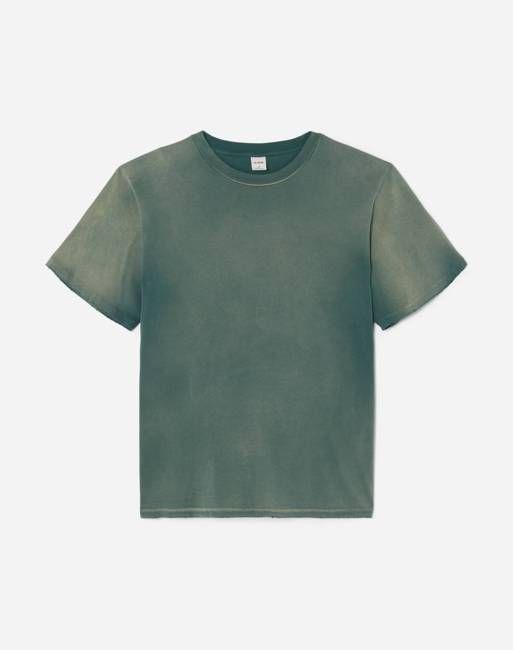 Men's Loose Tee - Sun Faded Forest Green