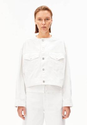 LOOSE DENIM JACKET | white