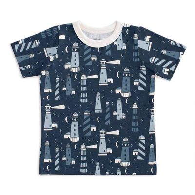 Short Sleeve Tee - Lighthouses Night Sky