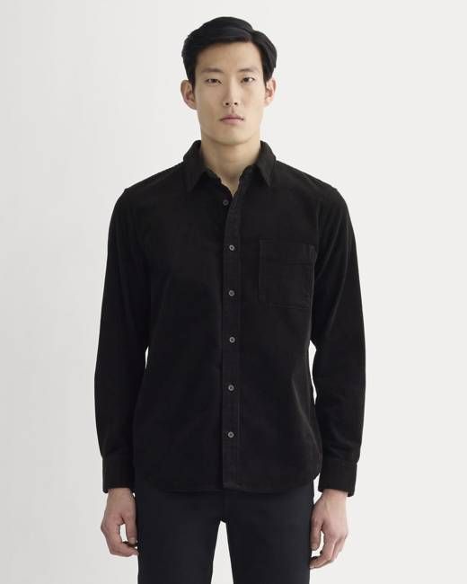 The Classic Shirt in Corduroy | Black