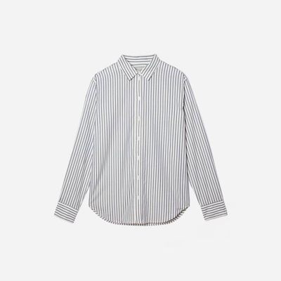 The Must-Have Shirt in Silky Cotton | Deep Blue / Canvas