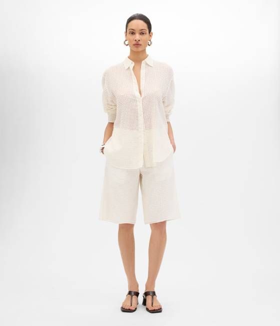 Gingham Blouse | Off White