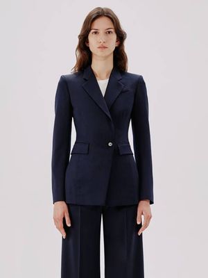 Seamed Waist Jacket - Resale | Navy