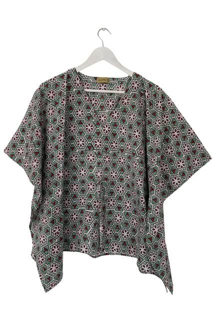 NEW! Block Print Kaftan Top No. 96