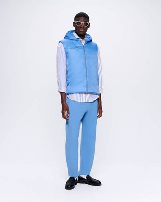 Archive Mens DNA Flower-Warmth Gilet—summit blue