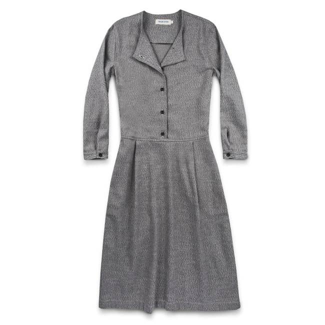 The Juniper Dress in Charcoal Brushed Melange