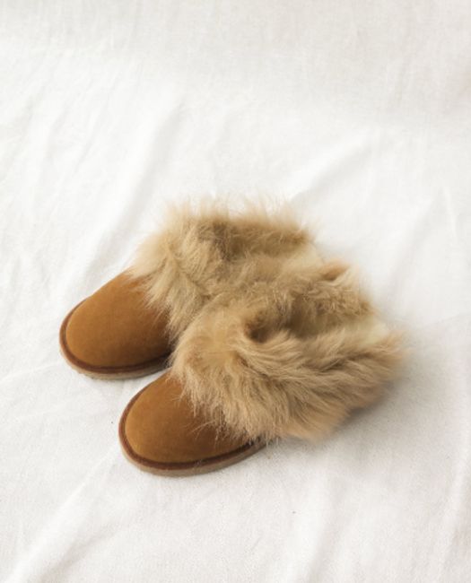 Ruby Sheepskin Slippers In Tan