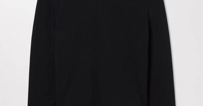 Black Long Sleeve T-Shirt | Heavy Cotton Crewneck | Asket